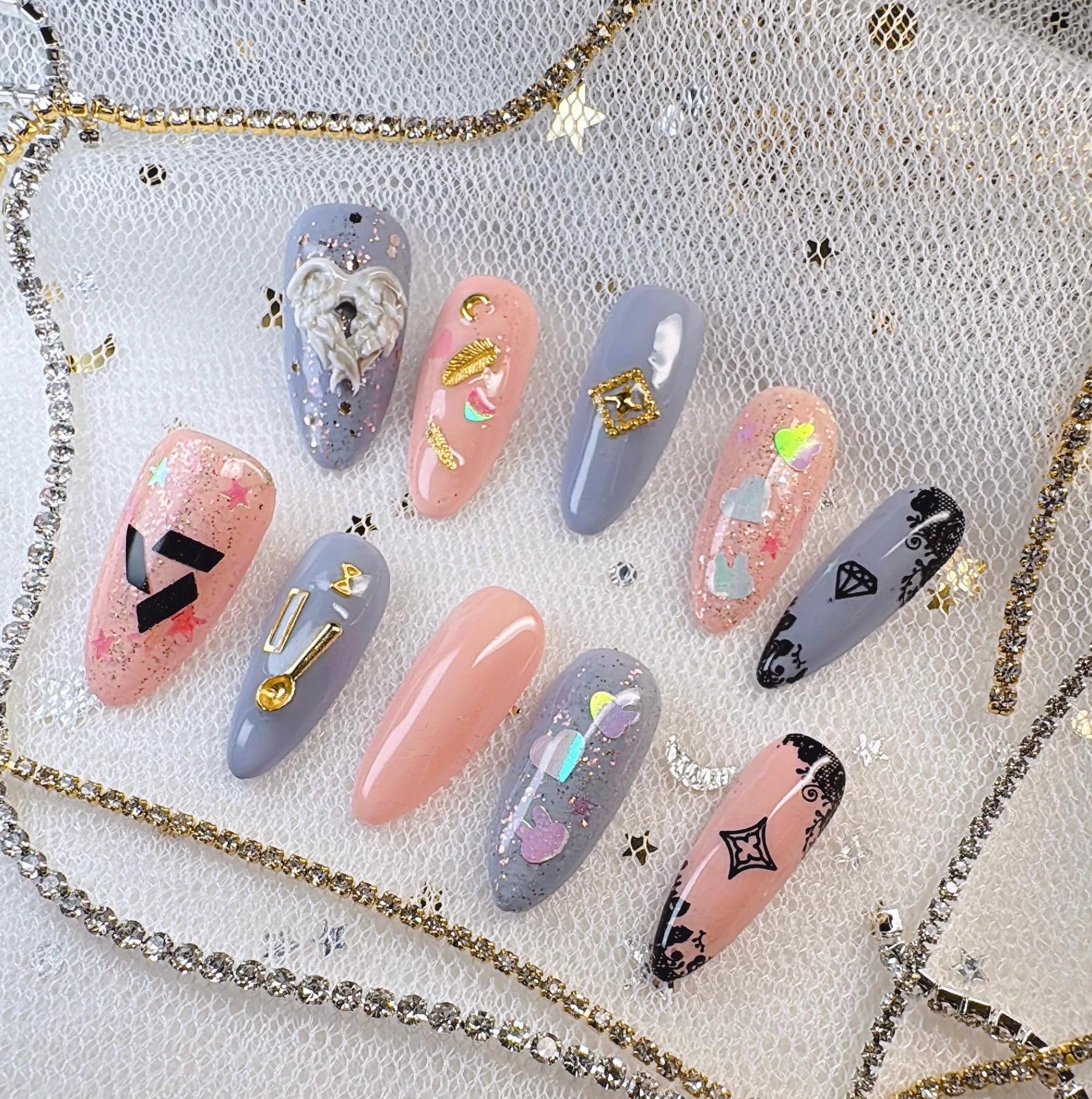 Seventeen Press on Nails * Jeonghan* Concert Nails * Hand Made