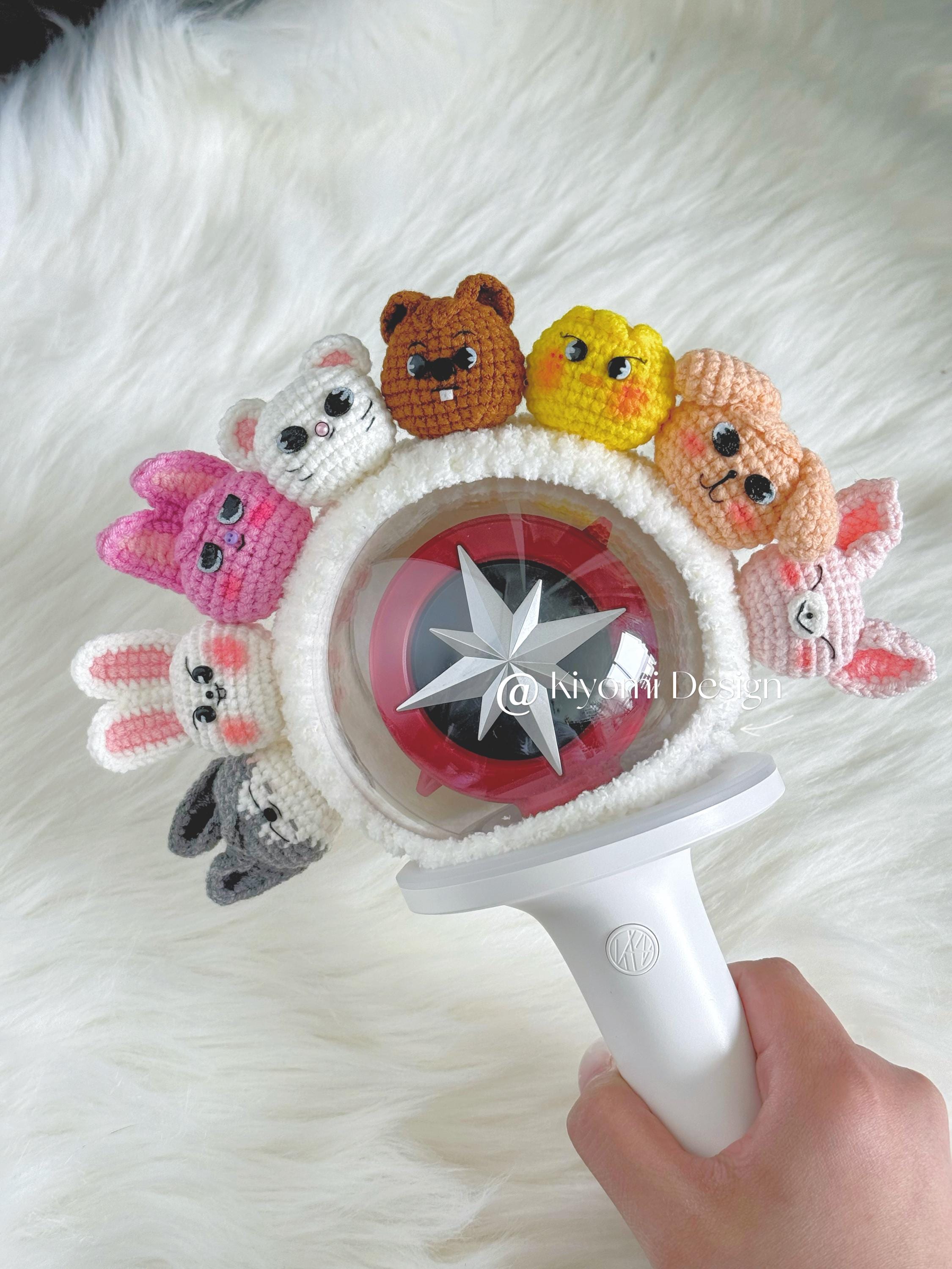 Straykids Lightstick OT8 Crochet Cover Nachimbong Decals | SKZ