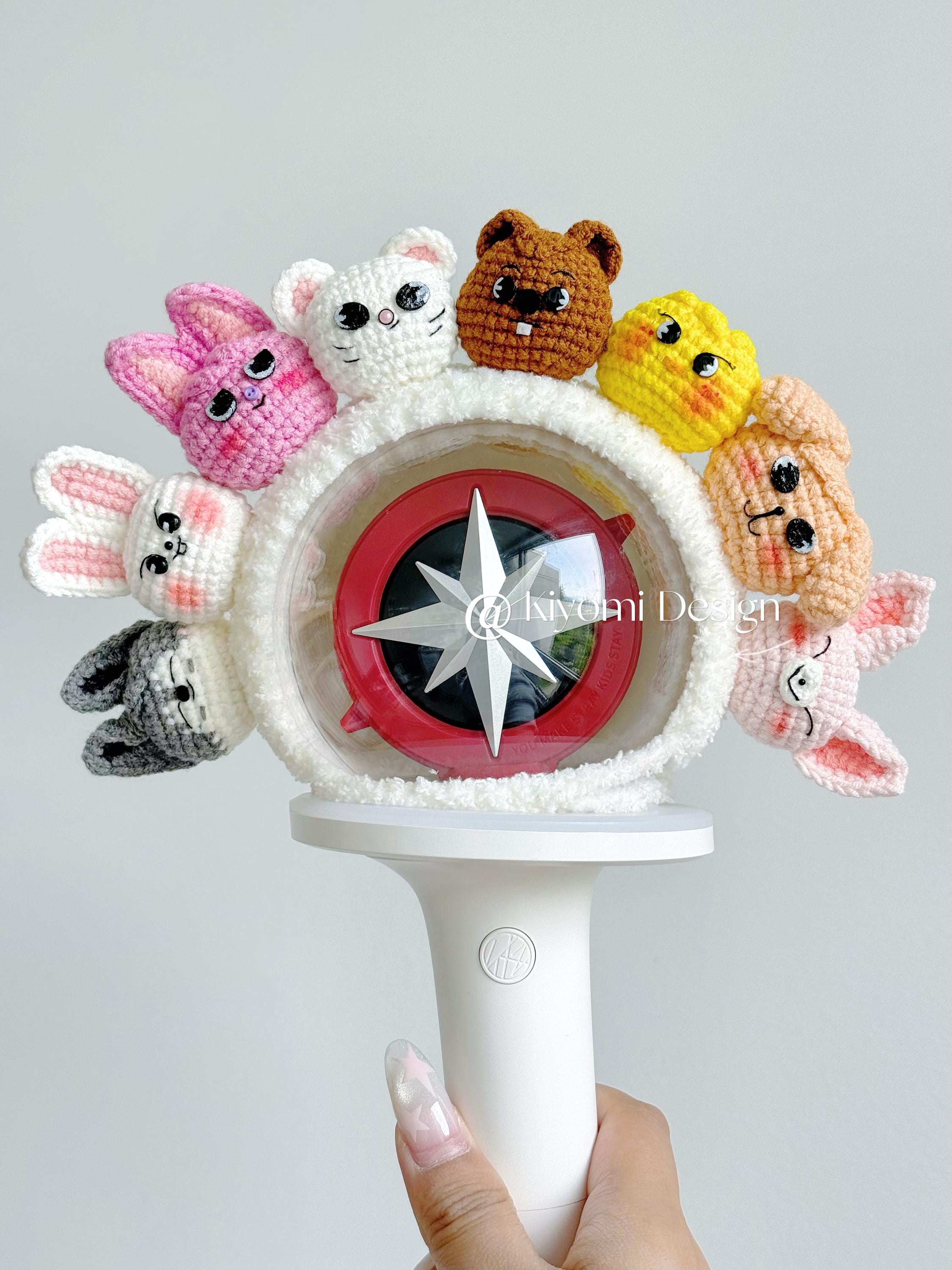 Straykids Lightstick OT8 Crochet Cover Nachimbong Decals | SKZ