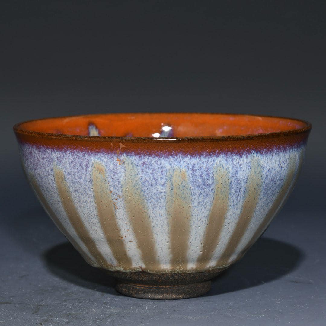ヴィンテージの建窯茶碗：中国天目磁器、コレクターズアイテムの宋窯