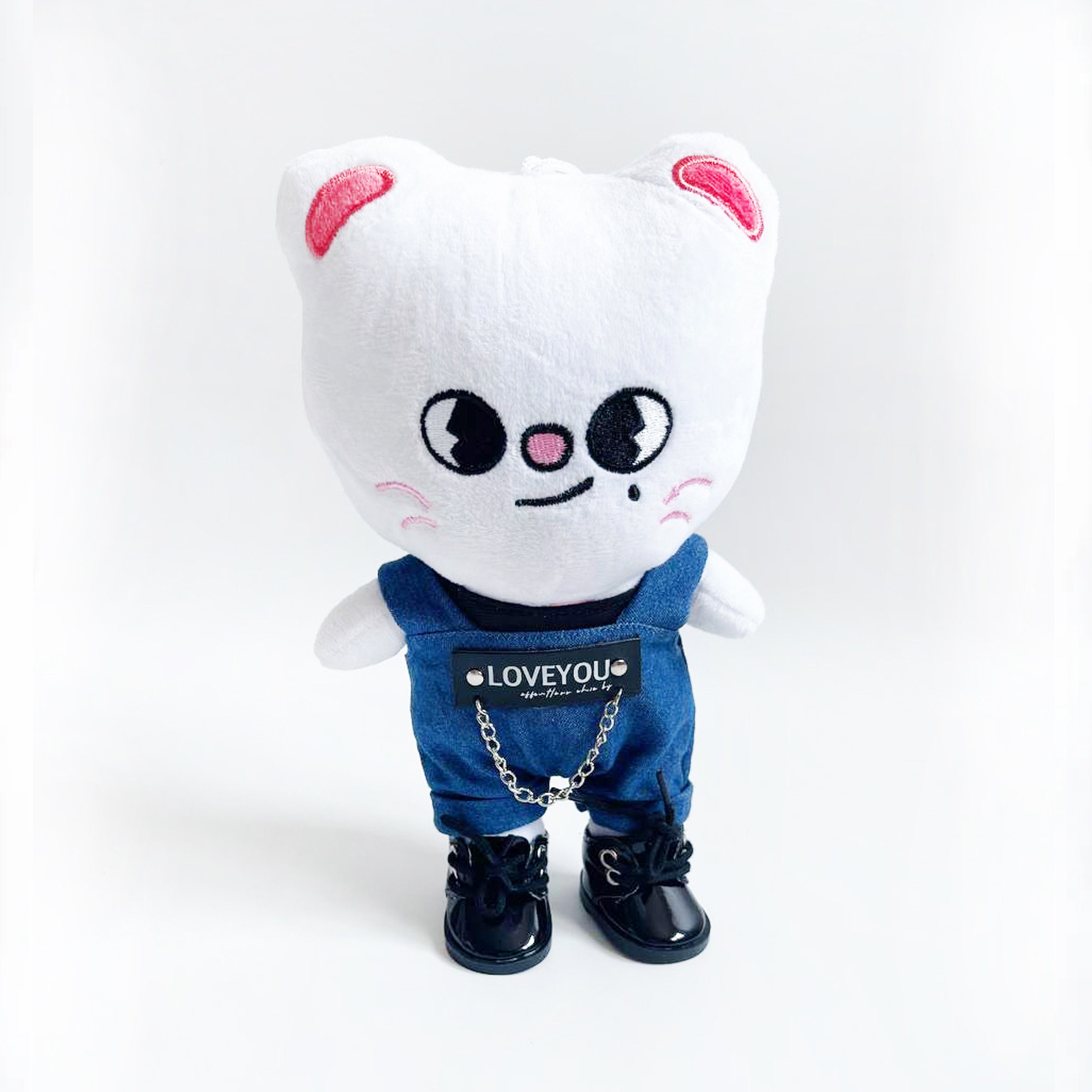 SKzooぬいぐるみ用デニムジャンプスーツ：Stray Kidsファンへのギフト