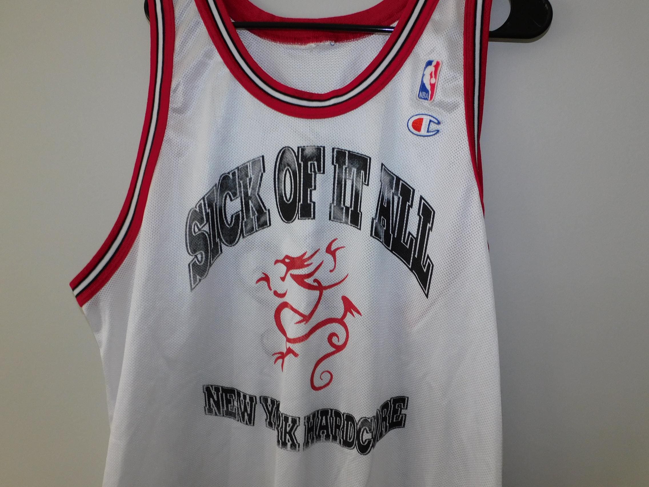 ビンテージSICK OF IT ALL NBA championバスケジャージ