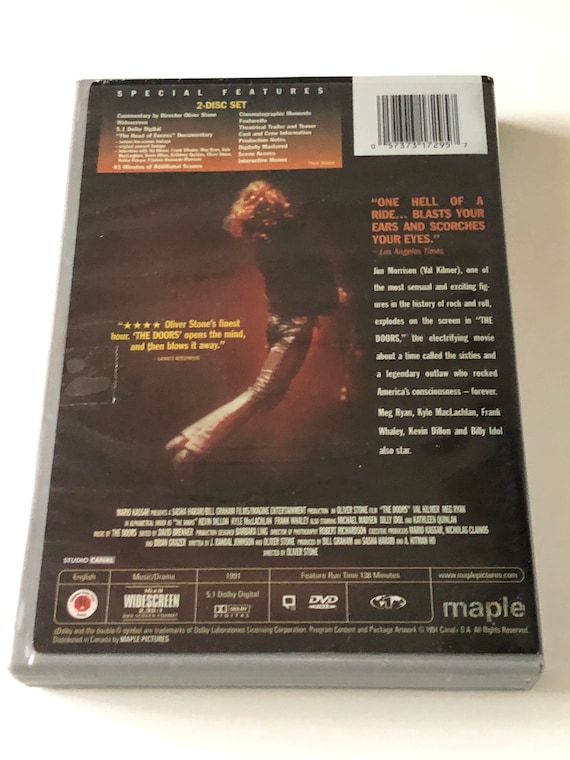 Special Edition the Doors DVD 2 Disc Set Oliver Stone Film Val