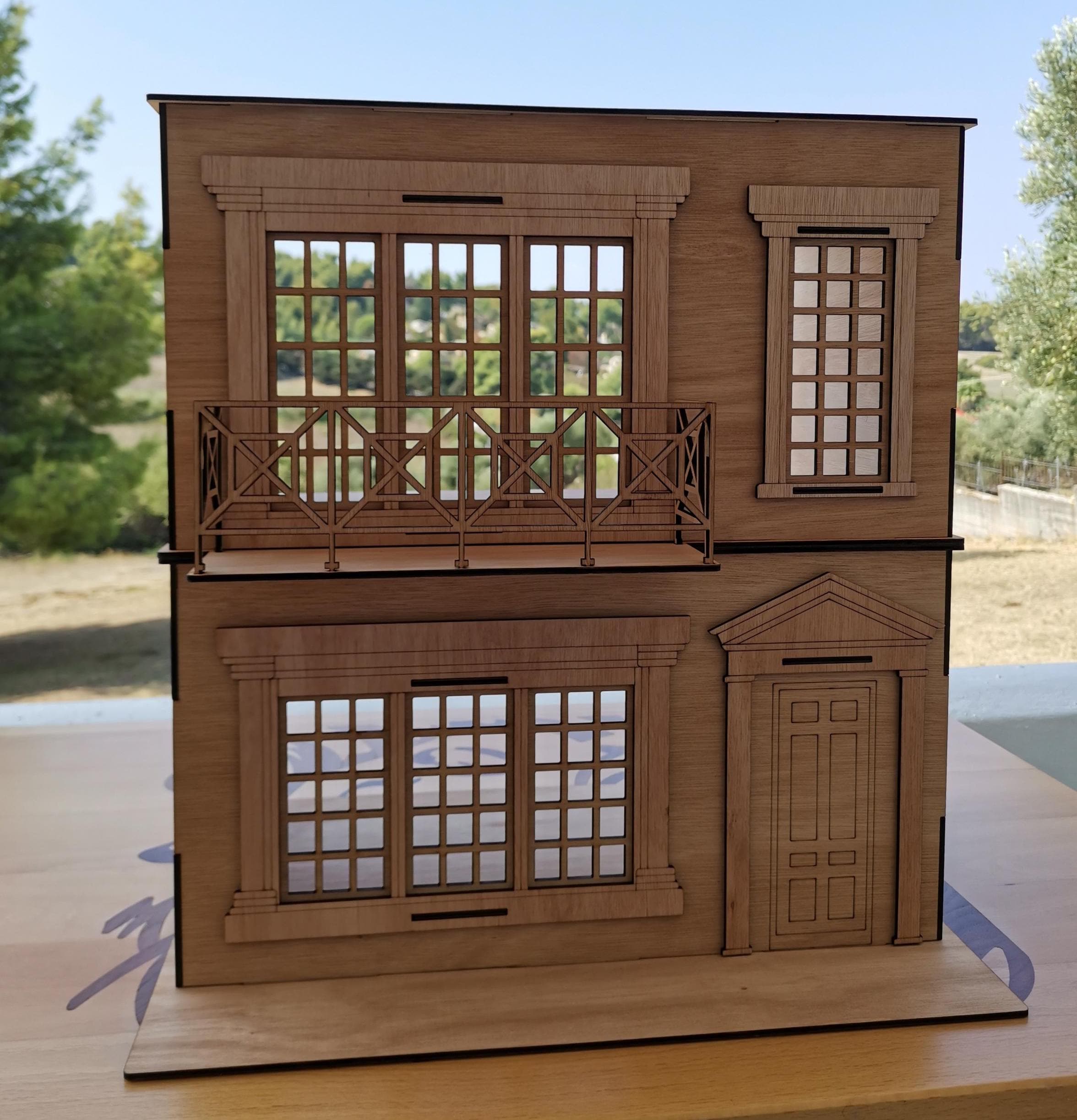 100分の1，2階建て内外模型 No.97『バルコニーでBBQ！！』 100分の1，2