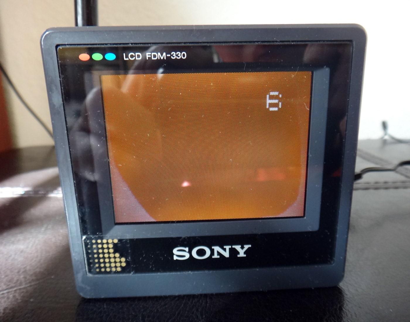 Rare Vintage Sony Color Watchman FDM-330 Portable Modular LCD TV