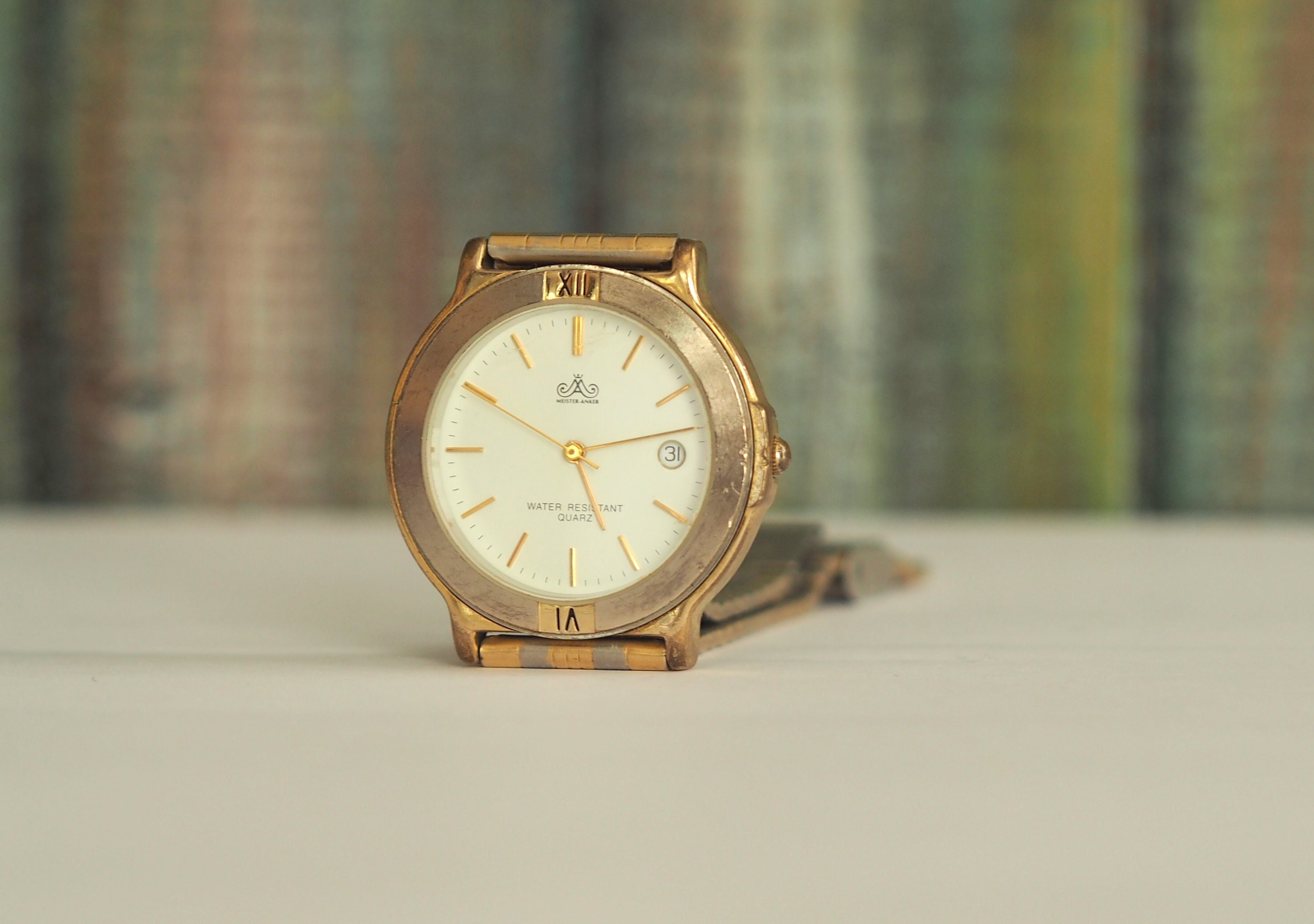 German Quartz Women's Watch Meister Anker 1970's, Vintage Quartz