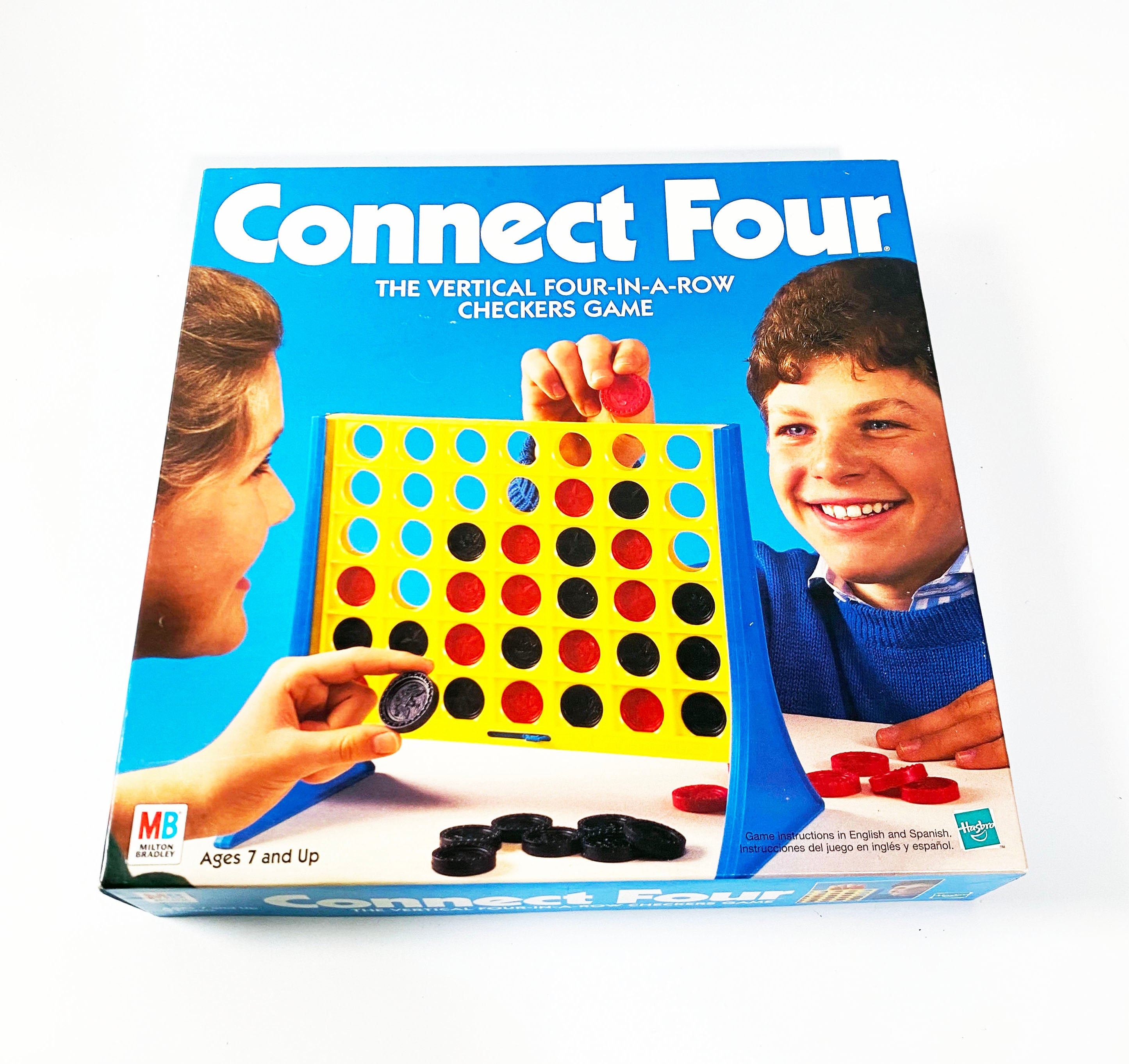 Vintage Connect Four Board Game Milton Bradley 1990 100% Complete