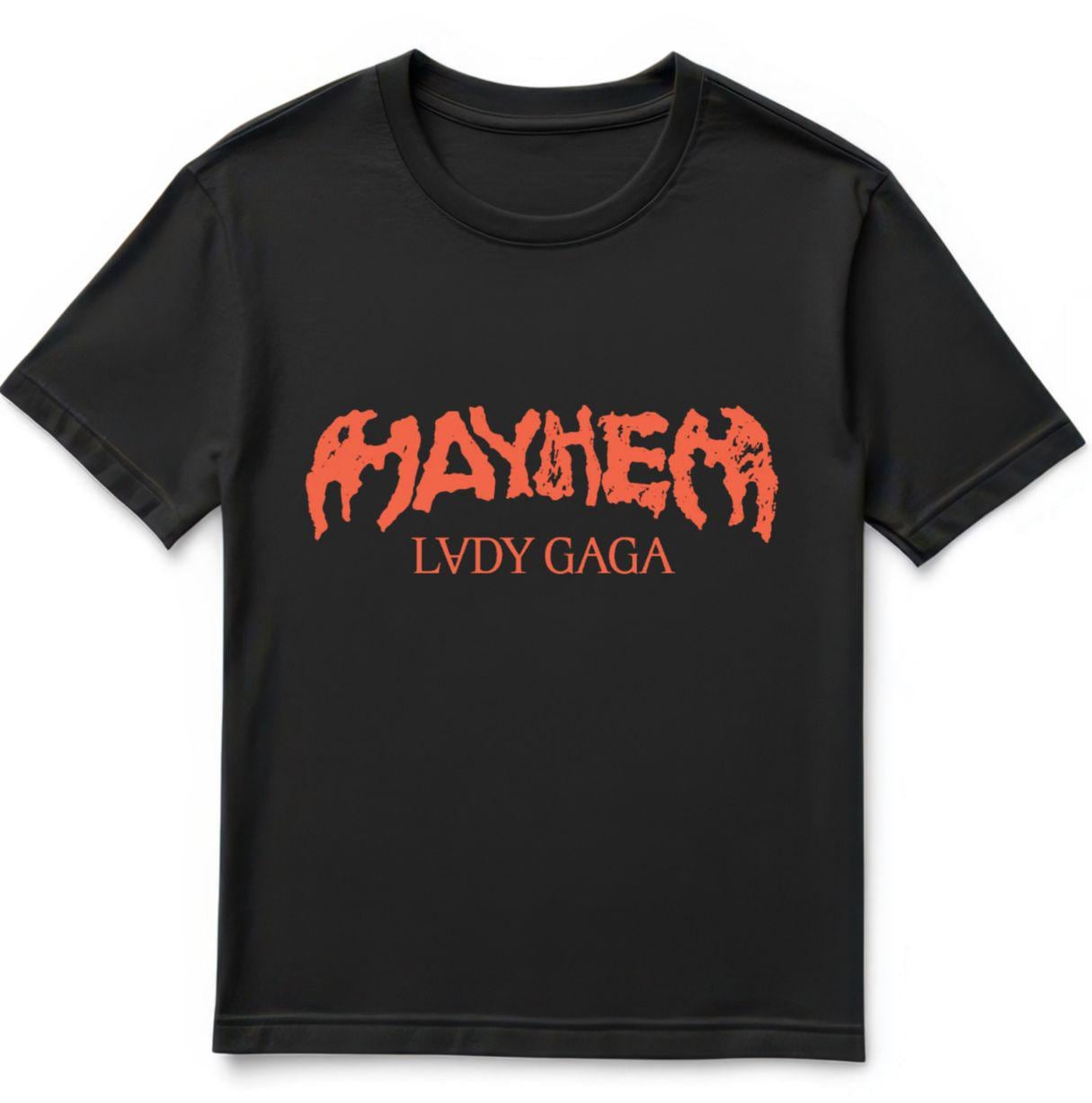 Mayhem by Lady Gaga T-Shirt - Bold Black Graphic Tee - All Sizes