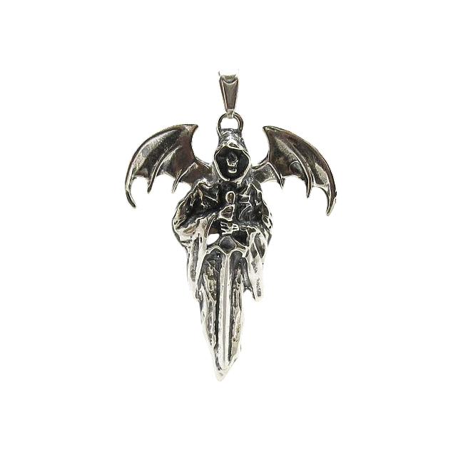 スターリングシルバー ゴシックペンダント デスソリッド ホールマーク