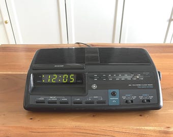 General Electric GE Model 7-4837C AM/FM Alarm Clock Radio - Etsy