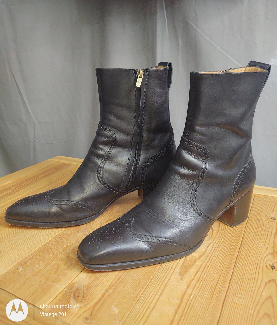 Yves Saint Laurent Black Jonny Boots Tom Ford 44.5 Men's US 11.5