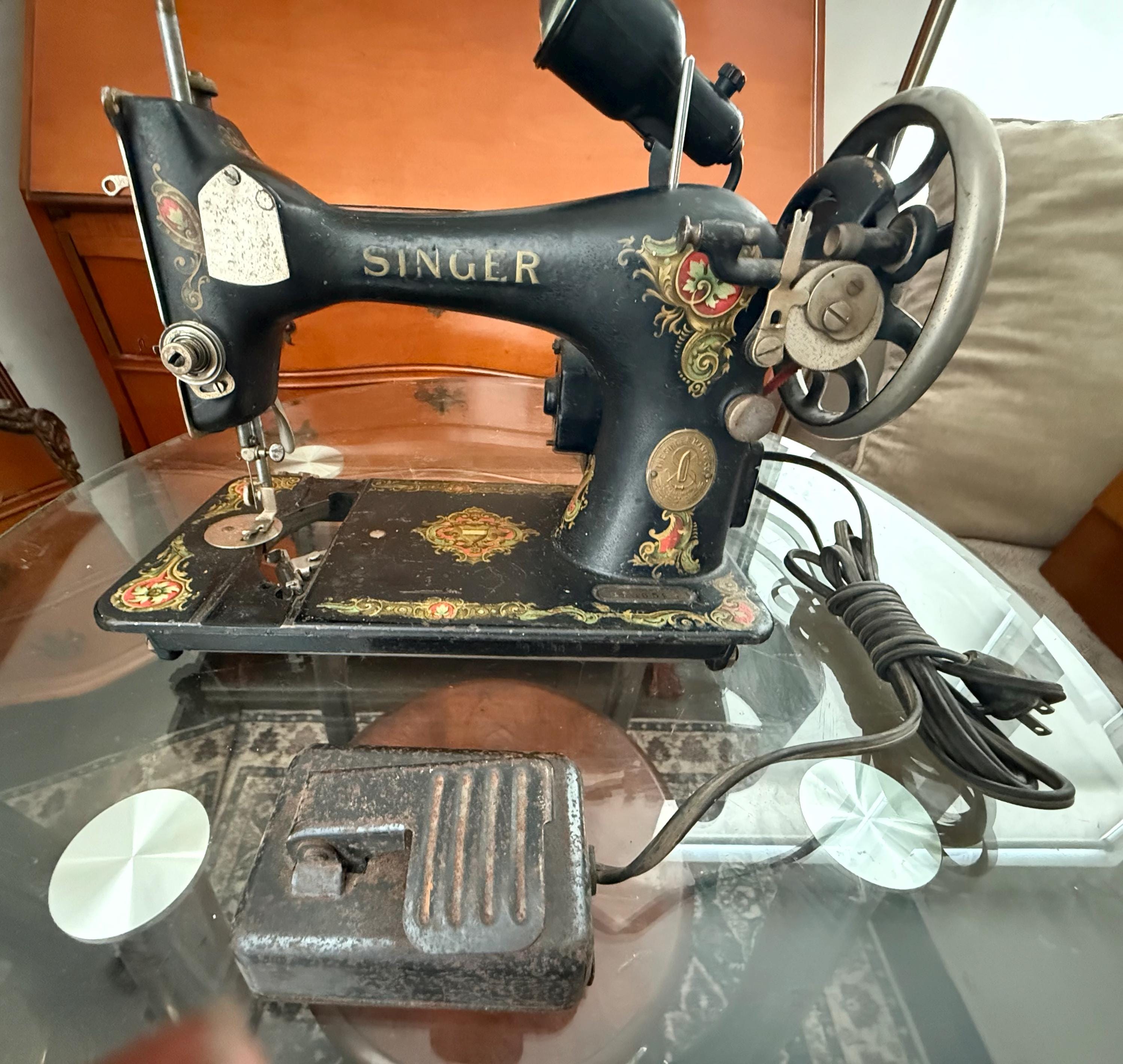 Antique electric singer sewing machine - Etsy 日本