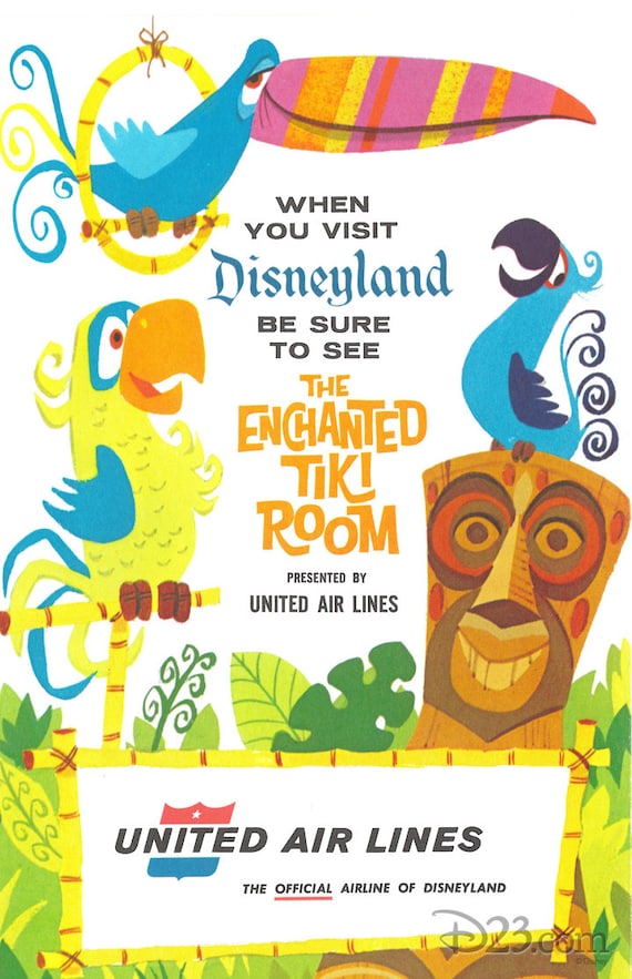 ユナイテッド航空 ハワイ ビンテージ ポスター オリジナル Tiki
