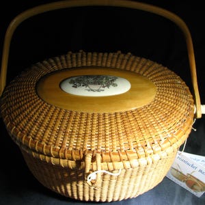 Vintage Nantucket Basket Bag - Etsy