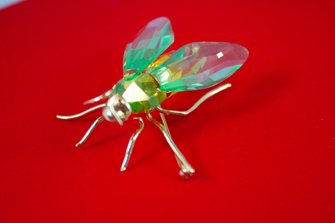 Rare Retired Daniel Swarovski Paradis Akima Topaz Crystal Fly