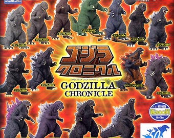 Godzilla CHRONICLE Gashapon HG Bandai - Sealed Full Set 15 Pieces