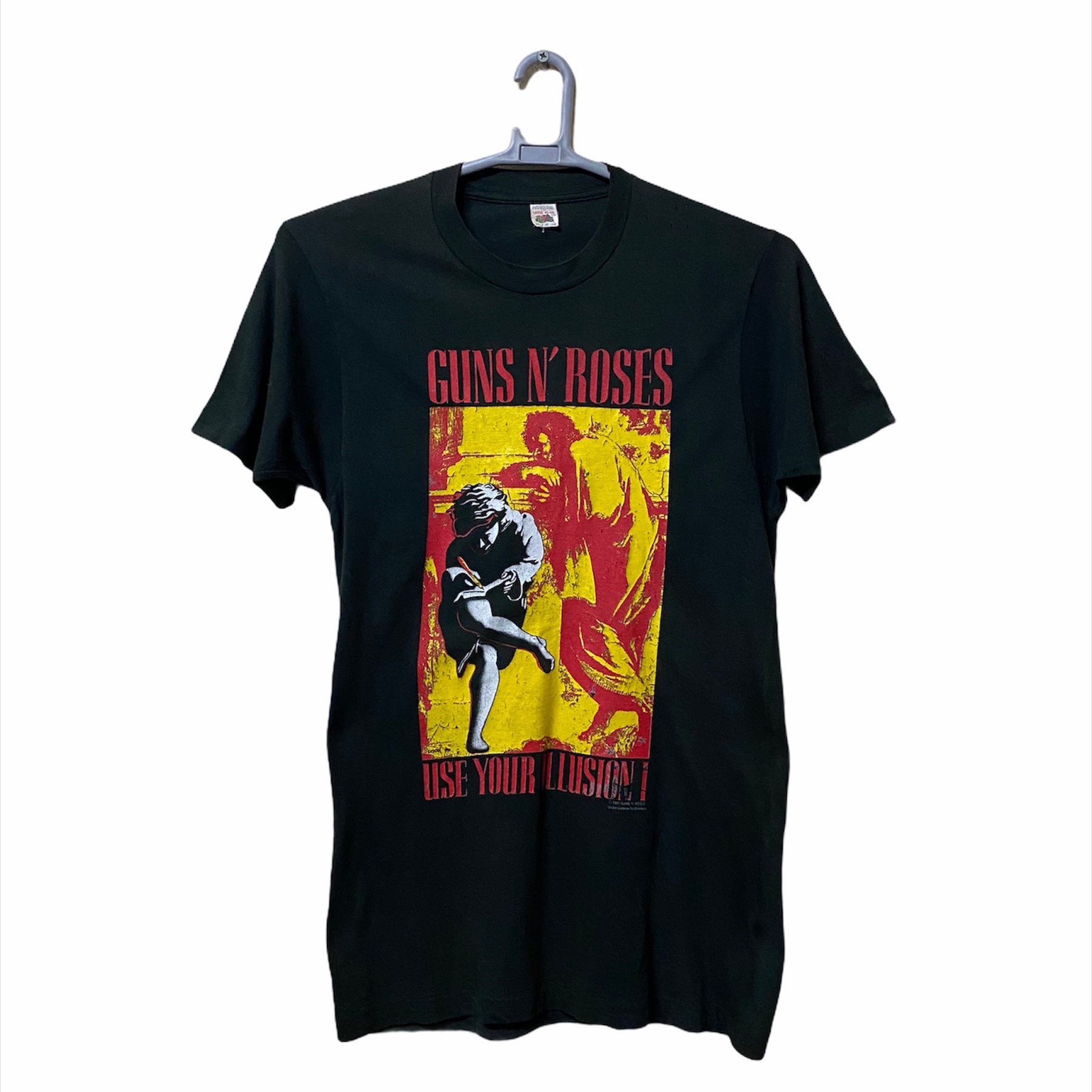 Vintage 1991 Gun N Roses Rock T Shirt Used Your Illusion Tour