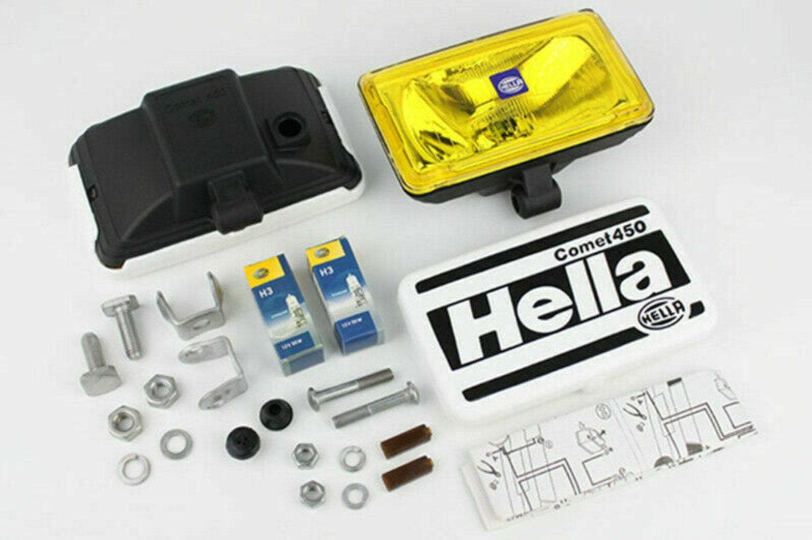 HELLA Comet 450 イエローレンズ H3 12V ドライビングフォグライト