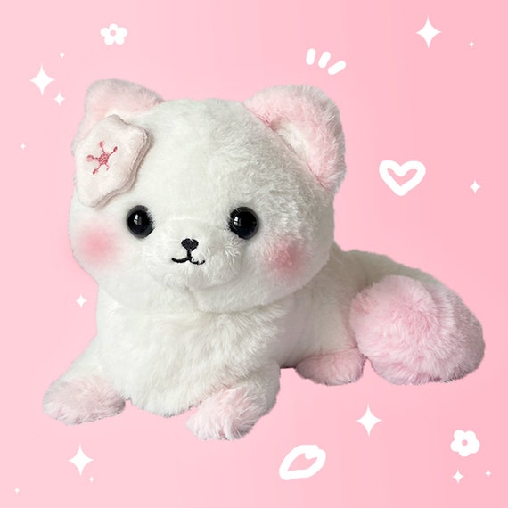 Lily Sakura Cherry Blossom Snowfox Plush - Etsy