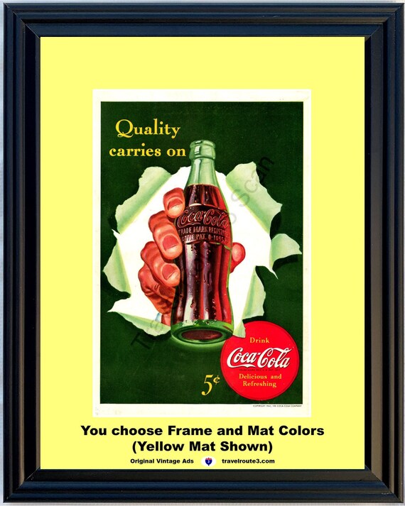 1942年 第二次世界大戦 コカコーラ ヴィンテージ広告 コーラボトル