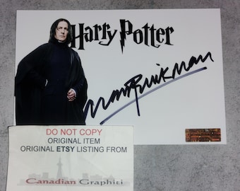 アラン・リックマン＆ボニー・ベデリア直筆サイン入り写真 - ダイ