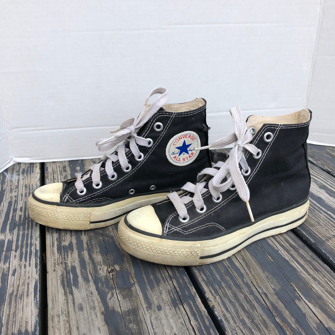 Vintage 80s RARE Made in Korea Converse Chuck Taylor All Stars Hi