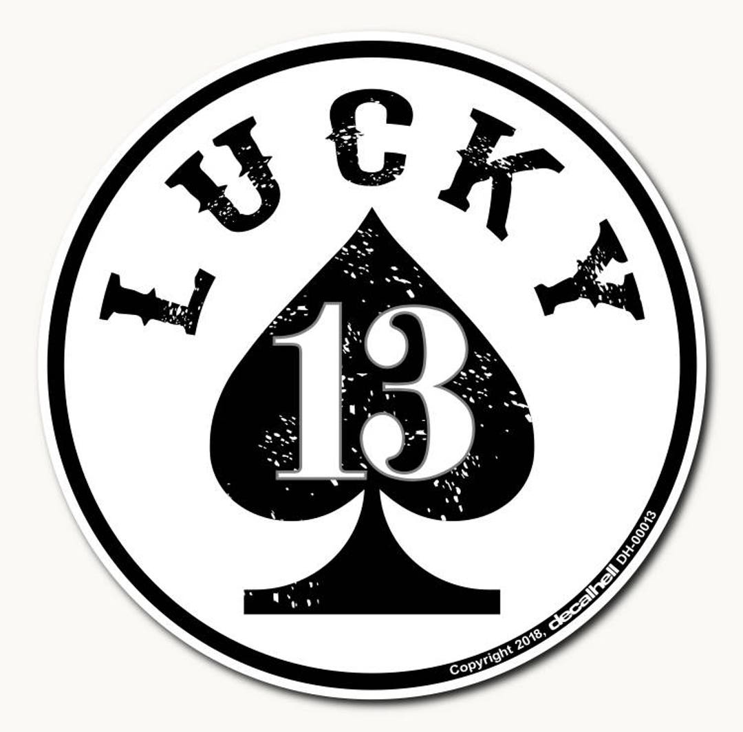 Lucky 13 Decal - Etsy