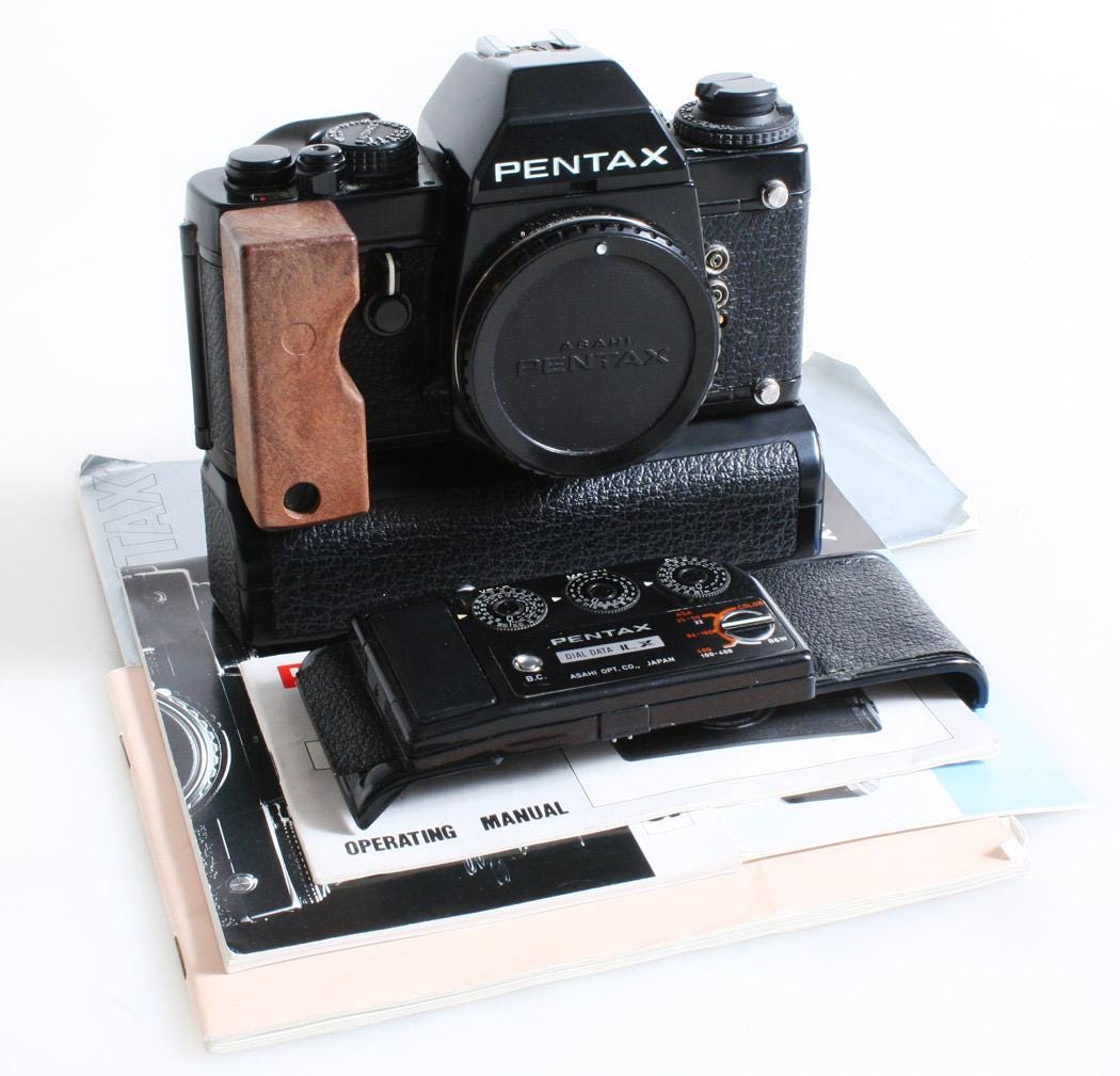 PENTAX ペンタックス LXグリップ T-874 ウォールナットウッドグレー