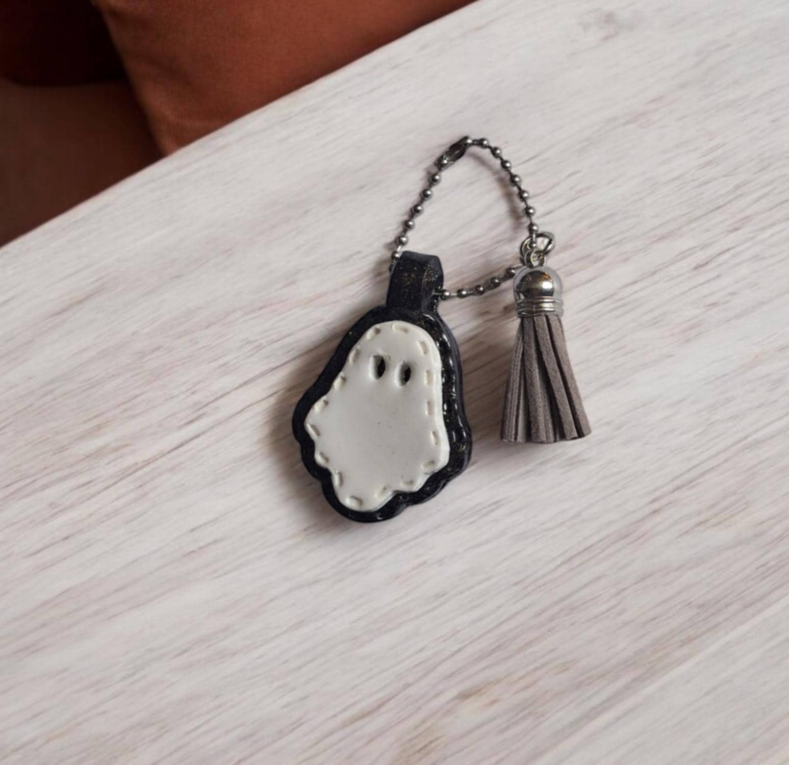 Leather Bag Charm Ghost - Etsy Canada