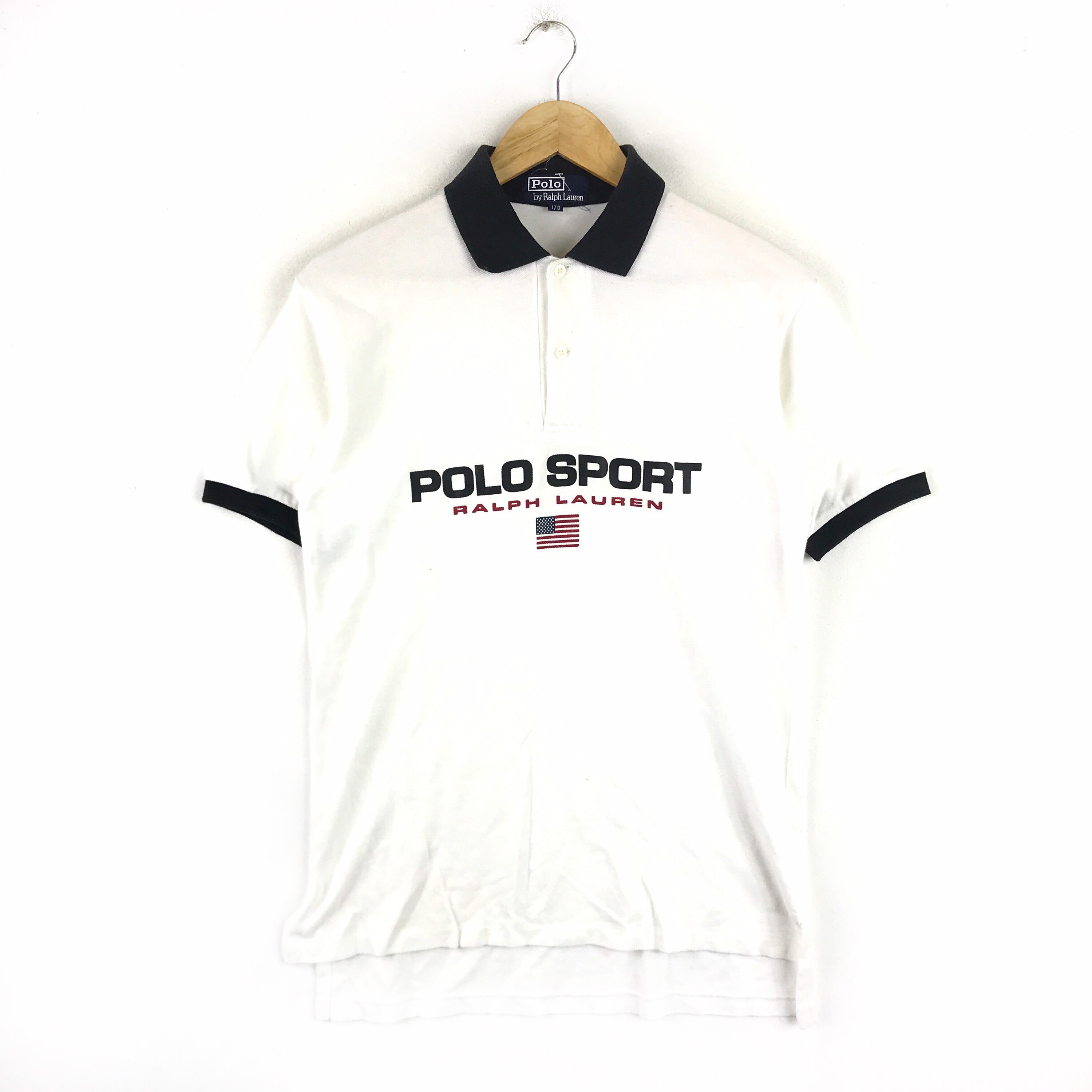 Rare!!! Vintage POLO SPORT USA by Ralph Lauren Basic Polo Shirt
