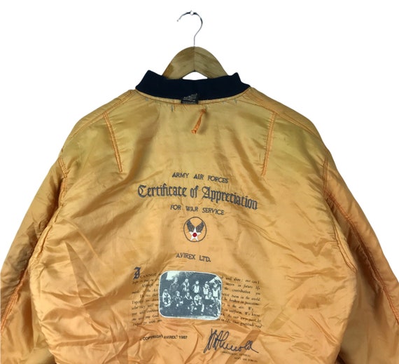 By Jeff Clyman!!! Vintage 1987 AVIREX USA ARMY Air Force