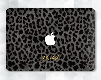 Name MacBook Case Aesthetic Leopard Custom MacBook Air 13 15 Inch