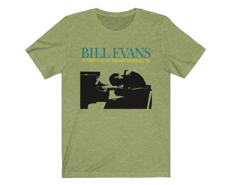 ビル・エヴァンス ジャズアルバムカバーTシャツ：レトロミュージックT