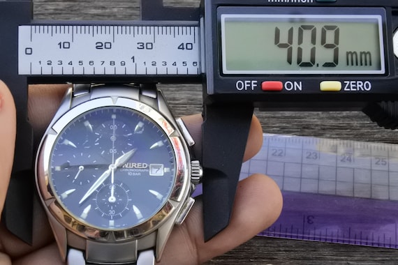 Vintage Seiko Wired Chronograph 7T92 0BX0 Black Dial Men Quartz