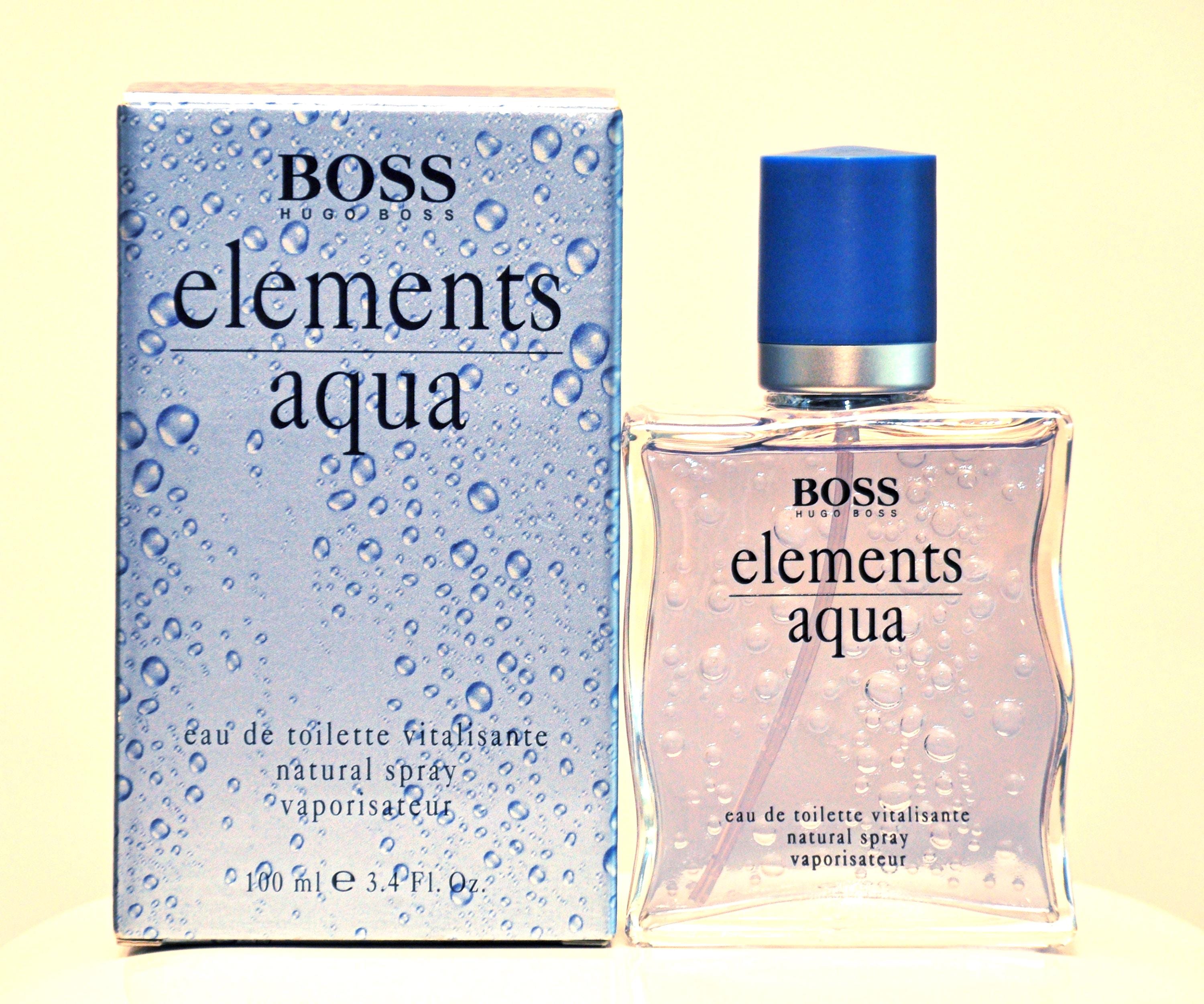 Boss Elements Aqua by Hugo Boss Eau De Toilette 100ml 3.4 Fl. Oz