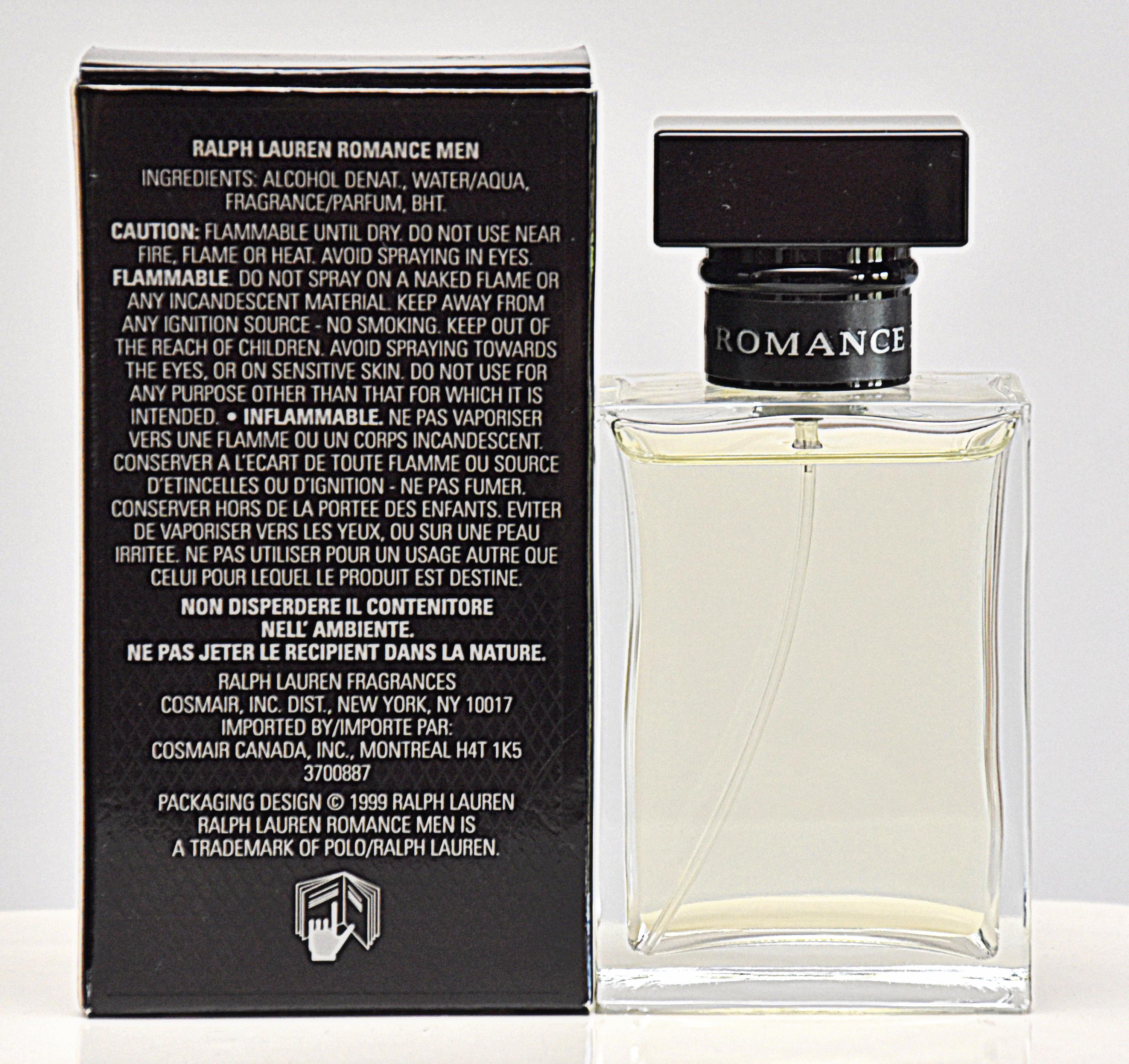 Ralph Lauren Romance for Men Eau De Toilette 50ml 1.7 Fl. Oz