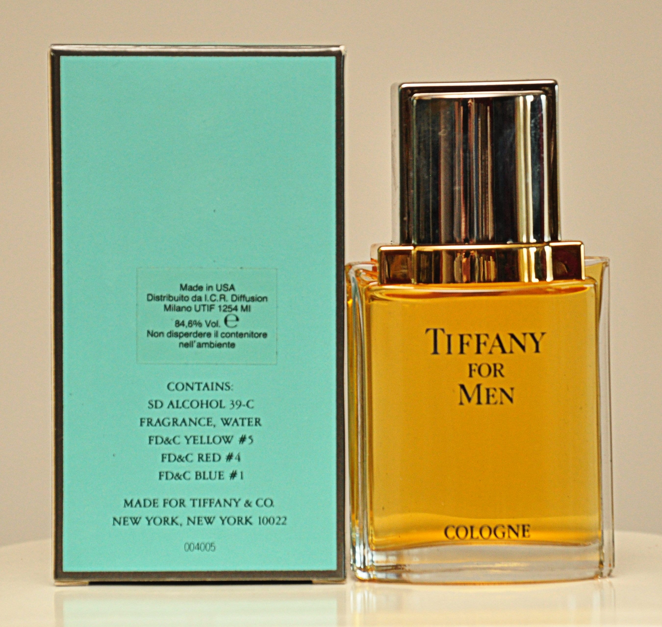 Tiffany for Men by Tiffany Cologne 50ml 1.7 Fl. Oz. Splash Not