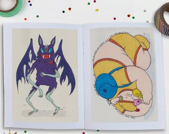 Adventure Time Art Zine. Original Illustrations Sketchbook Finn