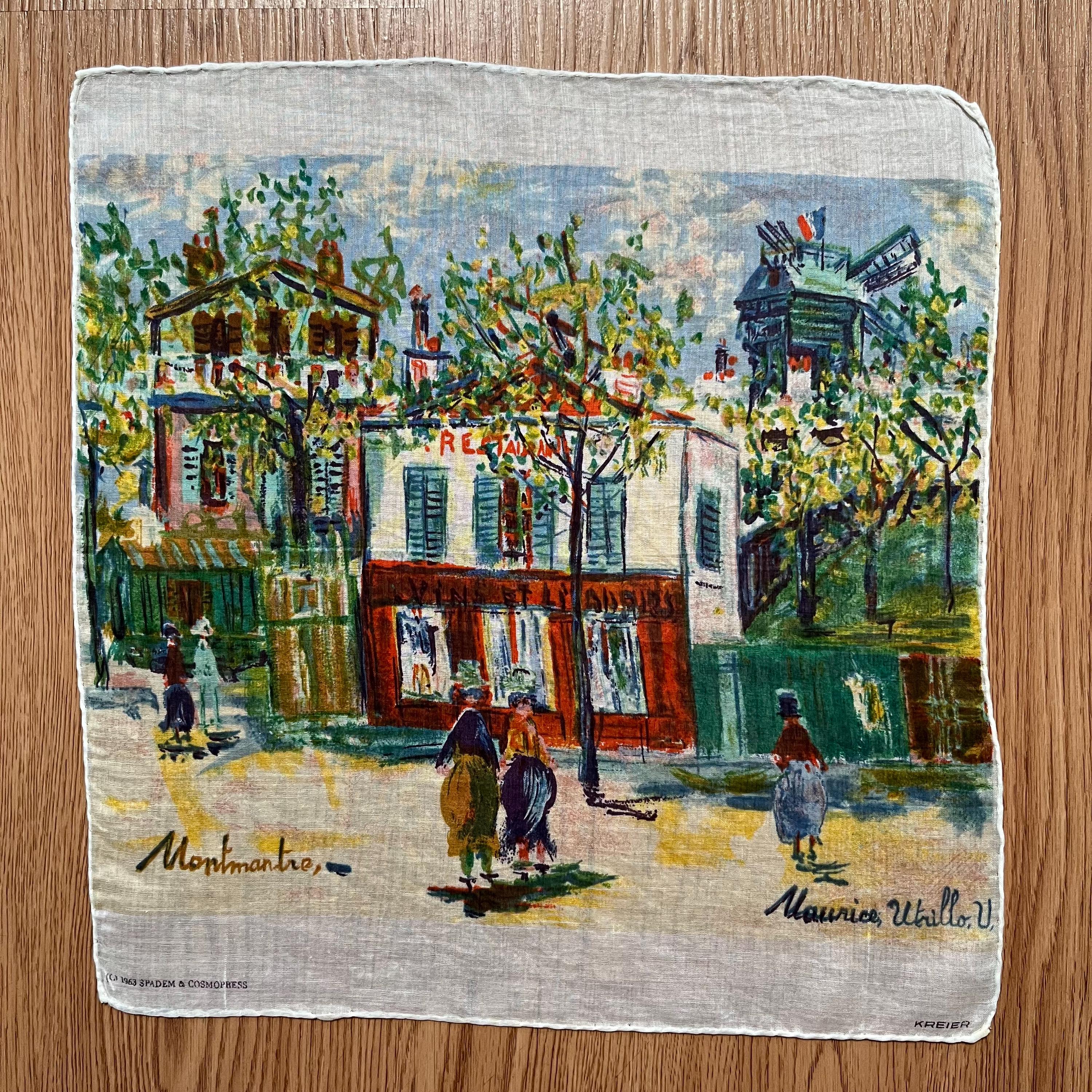Maurice Utrillo ヨーロッパ風景画 風車の街 油彩画 額装付き Amazon