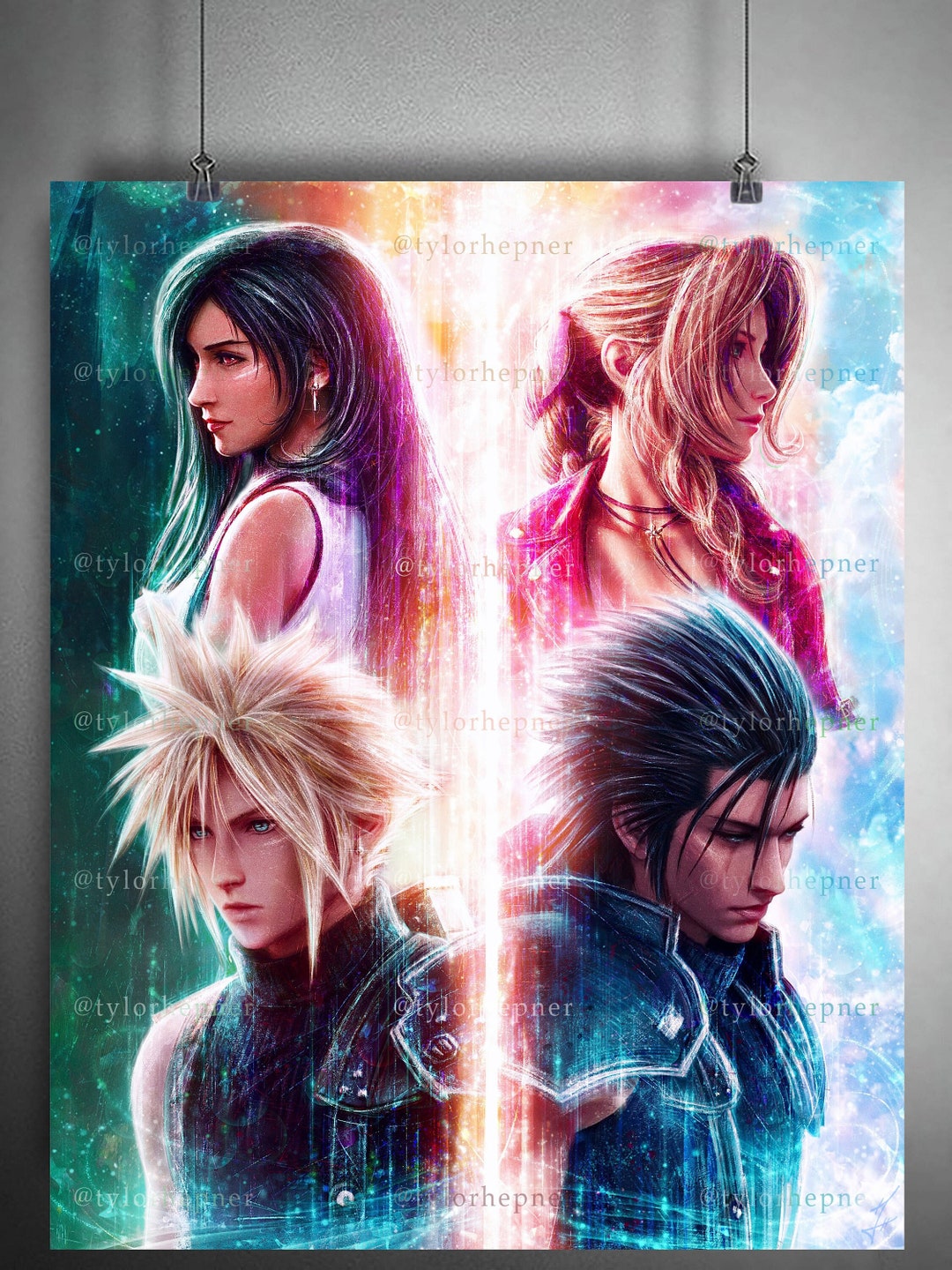 め*る様 FINAL FANTASY VⅡ 販促ポスター め*る様 FINAL FANTASY VⅡ