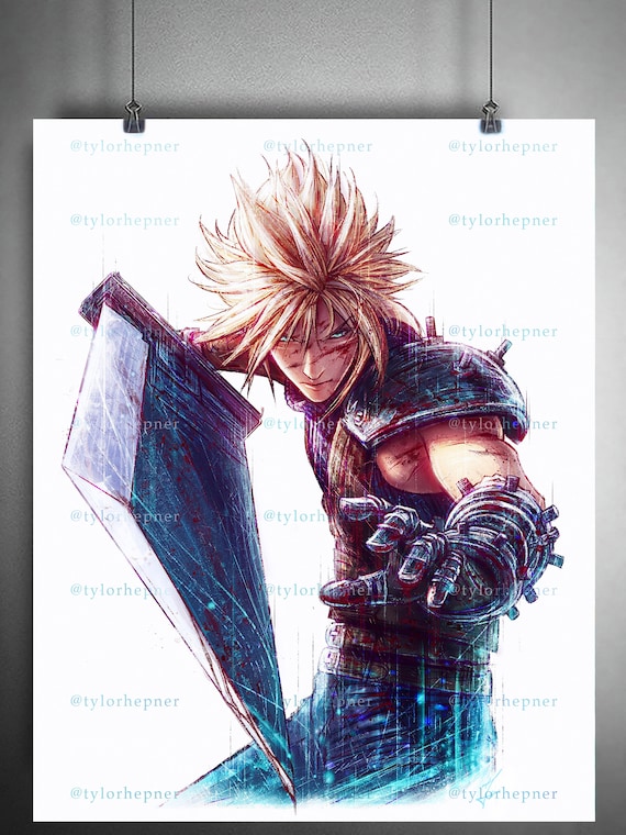 クラウド ファイナルファンタジー VII - 限定版ファインアートスケッチ