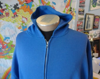 Vintage 1990s Russell Athletics Blank Full Zip Hoodie Made in USA