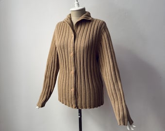 ヴィンテージ LES COPAINS - 100%ピュアカシミヤ クルーネック ルーズ