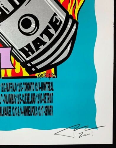 Butthole Surfers Tour POSTER Mighty Bosstones Silkscreen Signed