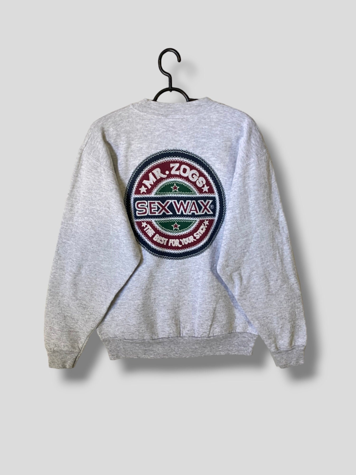 Vintage 90s Mr Zogs Sex Wax Big Logo Sweatshirt Streetwear Casual