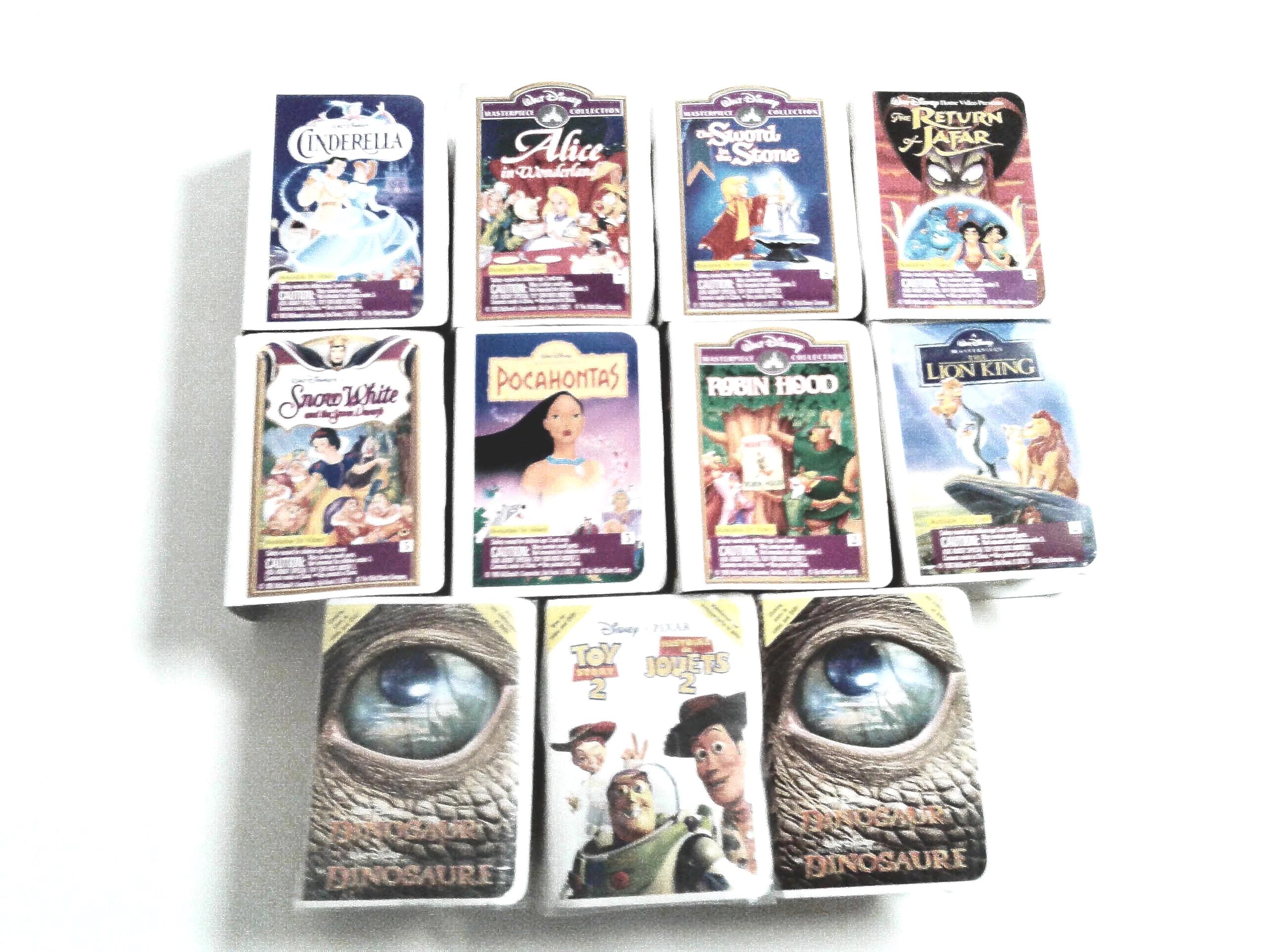 Disney Masterpiece Collection VHS Box Toy Mcdonald's Happy Meal