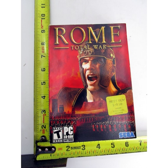 Vintage Rome Total War Pc Activision Strategy Game Big Box Edition