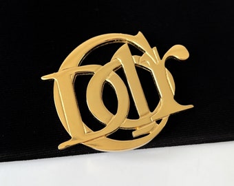 CHRISTIAN DIOR Vintage Dior Logo Brooch - Etsy