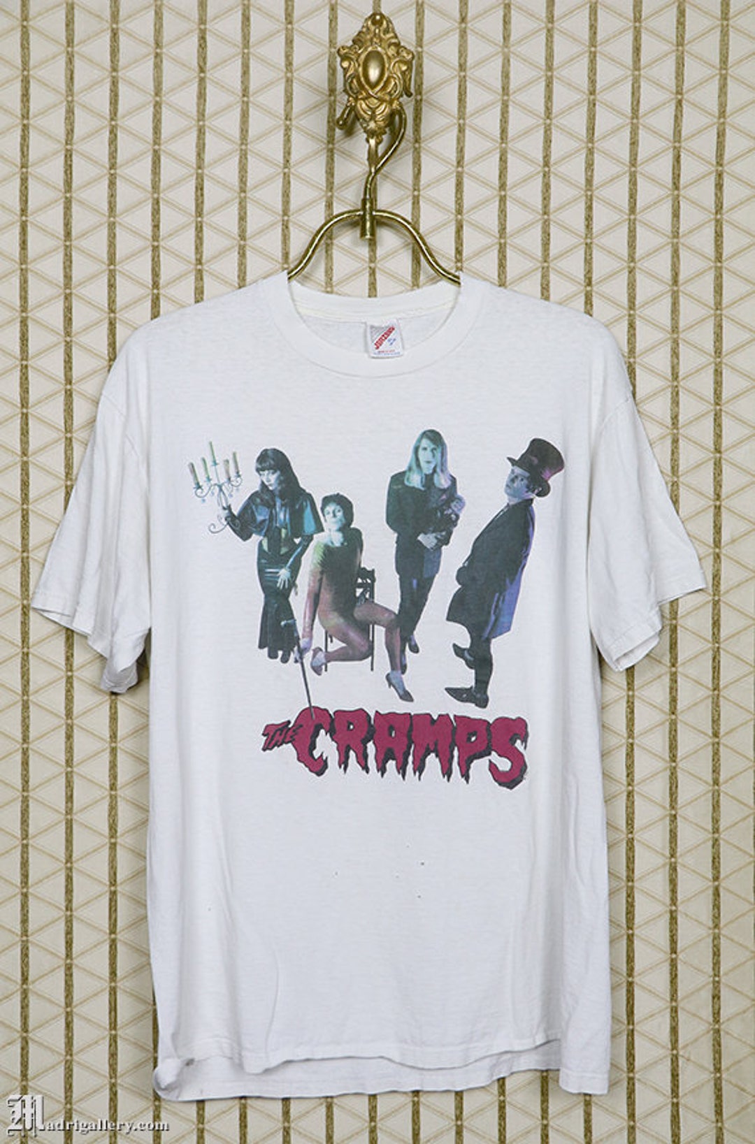 The Cramps Shirt, Vintage Rare Horror Punk T-shirt, White 1992