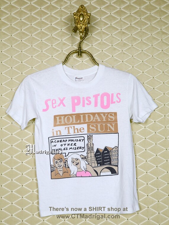 Sex Pistols T-shirt, Vintage Rare Punk Ramones Johnny Rotten Sid
